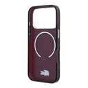 Apple iPhone 18 Pro Max Kılıf Lacoste Orjinal Lisanslı M-safe Şarj Özellikli Lake Timsah Logolu IML Frosted Kapak - 6