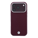 Apple iPhone 18 Pro Kılıf BMW Orjinal Lisanslı M-safe Şarj Özellikli Ortalı Sıcak Damga Logolu Deri Kapak - 2