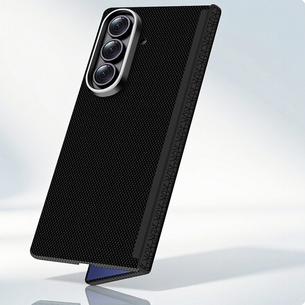 Samsung Galaxy Z Fold 7 Uyumlu Kılıf M-Safe Şarj Özellikli Zore Paris Zerre Sert PC Kapak - 1