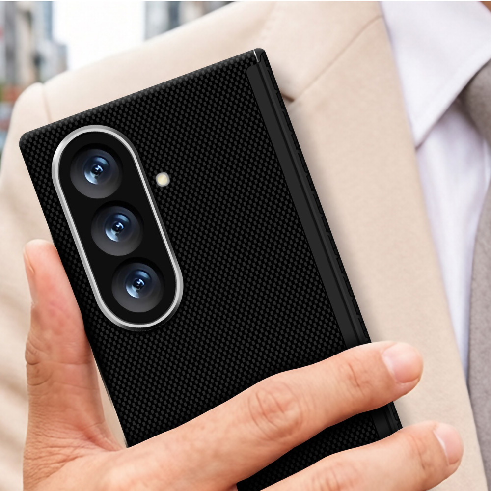 Samsung Galaxy Z Fold 7 Uyumlu Kılıf M-Safe Şarj Özellikli Zore Paris Zerre Sert PC Kapak - 5