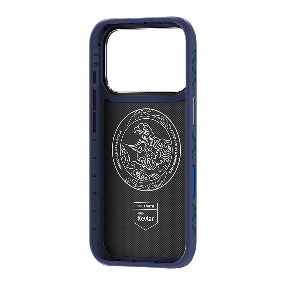 Apple iPhone 17 Pro Uyumlu Kılıf M-Safe Şarj Özellikli Yükseltilmiş Kamera Çerçeveli Benks ArmorGrid ArmorEdge X9 Serisi Kevlar Karbon Kapak - 4