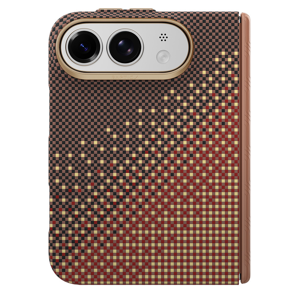 Apple iPhone Duo (Fold) Kılıf M-safe Şarj Özellikli Raptic Aramid SkinPro Serenity Serisi Kapak - 2