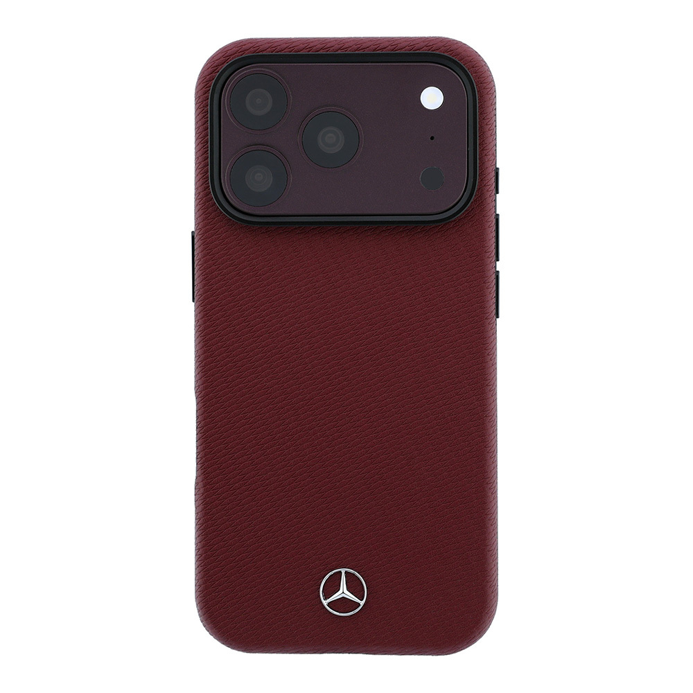 Apple iPhone 18 Pro Kılıf Mercedes Benz Orjinal Lisanslı M-safe Şarj Özellikli 3D Metal Logolu Wrap Wood Deri Kapak - 2