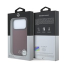 Apple iPhone 18 Pro Kılıf Mercedes Benz Orjinal Lisanslı M-safe Şarj Özellikli 3D Metal Logolu Wrap Wood Deri Kapak - 7