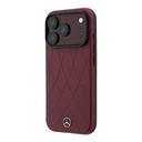 Apple iPhone 18 Pro Kılıf Mercedes Benz Orjinal Lisanslı M-safe Şarj Özellikli 3D Metal Logolu Crossed Lines Kapak - 1