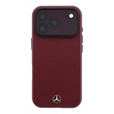 Apple iPhone 18 Pro Kılıf Mercedes Benz Orjinal Lisanslı M-safe Şarj Özellikli 3D Metal Logolu Crossed Lines Kapak - 2
