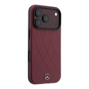 Apple iPhone 18 Pro Kılıf Mercedes Benz Orjinal Lisanslı M-safe Şarj Özellikli 3D Metal Logolu Crossed Lines Kapak - 3