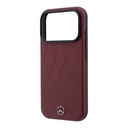 Apple iPhone 18 Pro Kılıf Mercedes Benz Orjinal Lisanslı M-safe Şarj Özellikli 3D Metal Logolu Crossed Lines Kapak - 5