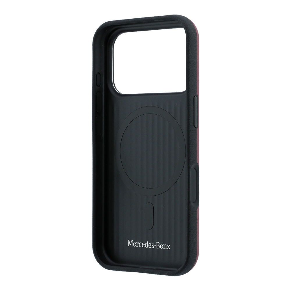 Apple iPhone 18 Pro Kılıf Mercedes Benz Orjinal Lisanslı M-safe Şarj Özellikli 3D Metal Logolu Crossed Lines Kapak - 6