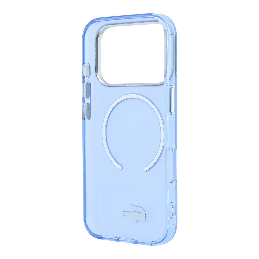 Apple iPhone 18 Pro Max Kılıf Lacoste Orjinal Lisanslı M-safe C-Magnet İkonik Timsah Logolu IML Frosted Kapak - 3