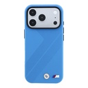 Apple iPhone 18 Pro Kılıf BMW Orjinal Lisanslı M-safe Şarj Özellikli M Logolu Lastik İzi Desenli Kapak - 2