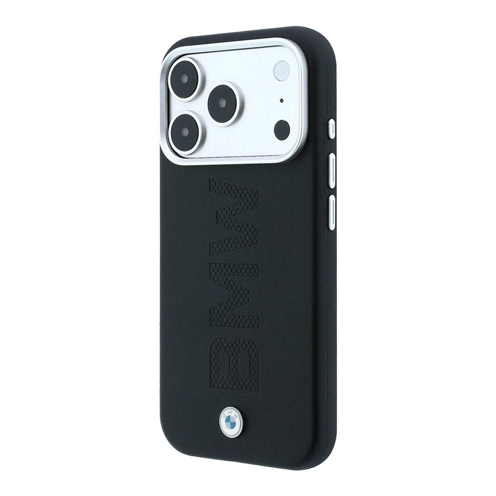 Apple iPhone 18 Pro Max Kılıf BMW Orjinal Lisanslı M-safe Şarj Özellikli Ortalı Sıcak Damga Logolu Deri Kapak - 1