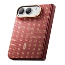 Apple iPhone Duo (Fold) Kılıf M-safe Şarj Özellikli Raptic Aramid SkinPro Grid Serisi Karbon Kapak - 3