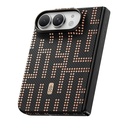 Apple iPhone Duo (Fold) Kılıf M-safe Şarj Özellikli Raptic Aramid SkinPro Grid Serisi Karbon Kapak - 3