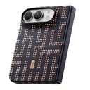 Apple iPhone Duo (Fold) Kılıf M-safe Şarj Özellikli Raptic Aramid SkinPro Grid Serisi Karbon Kapak - 3