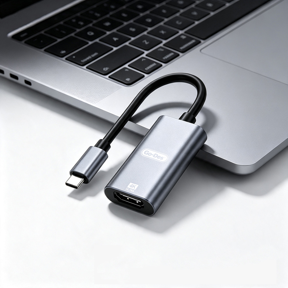 Go Des GD-6906 HDTV Type-C to HDMI 4K Ultra HD Ses ve Video Adaptörü 60hz - 2