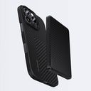 Apple iPhone 16 Pro Max Kılıf Magsafe Şarj Özellikli Karbon Fiber Benks Montage ArmorAir Kevlar Kapak - 3