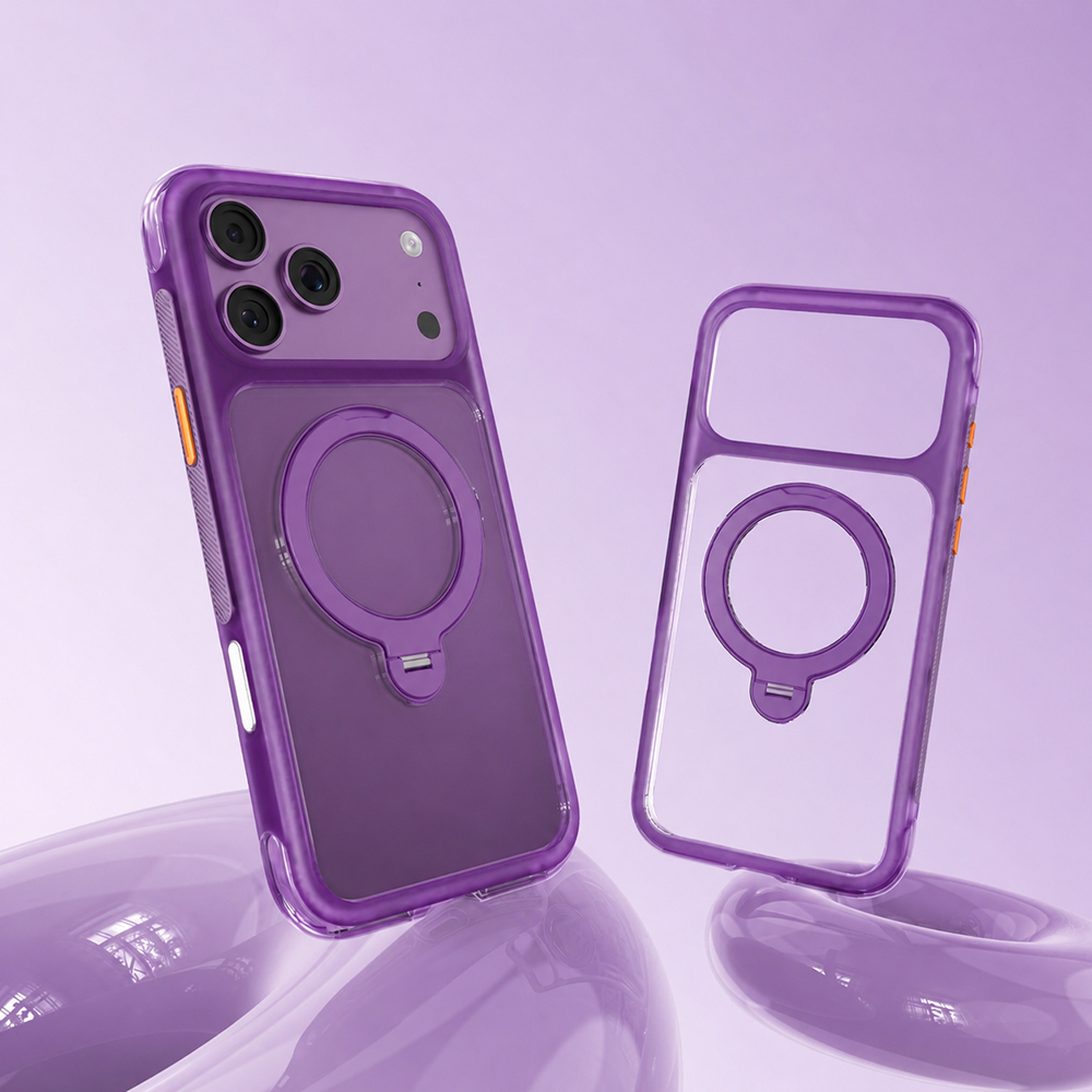 Apple iPhone 18 Pro Kılıf M-safe Şarj Özellikli Standlı Airbag Tasarımlı Mutural Air Shield Serisi Kapak - 1