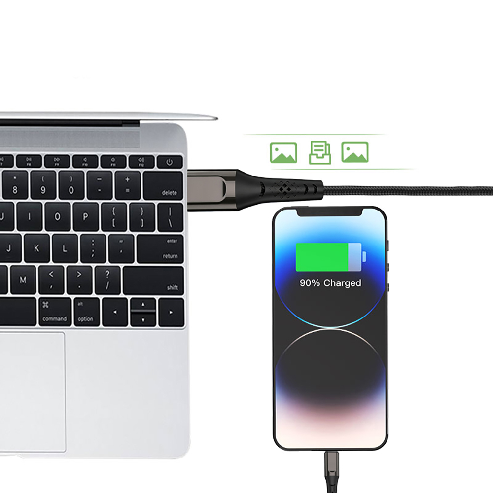 Micflip USB-A to Lightning Data ve Şarj Kablosu - 3
