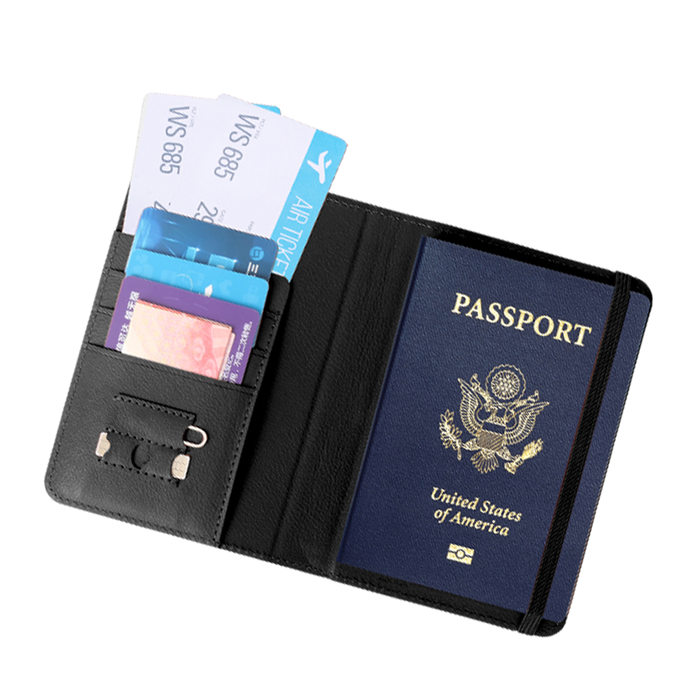 Micflip K02 iOS Cihazlar İçin FindMy Özellikli Pasaport Kart ve Sim Bölmeli Mikrofiber Kablosuz ve Pin Şarj Özellikli Deri Cüzdan - 2