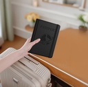 Micflip K02 iOS Cihazlar İçin FindMy Özellikli Pasaport Kart ve Sim Bölmeli Mikrofiber Kablosuz ve Pin Şarj Özellikli Deri Cüzdan - 5