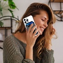 Micflip P065 Ultra İnce Tasarım iOS Cihazlara Özel Kablosuz ve Pin Şarj Özellikli FindMy Destekli Magnetik Standlı Kartlık - 3