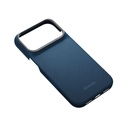 Apple iPhone 18 Pro Kılıf M-safe Şarj Özellikli Aramid Karbon Fiber Pitaka Argyle Serisi Kapak - 4