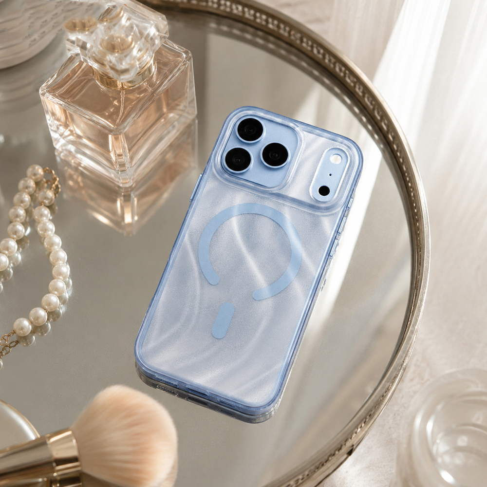 Apple iPhone 18 Pro Max Kılıf M-safe Şarj Özellikli Mutural Glow Desert Serisi Kapak - 4