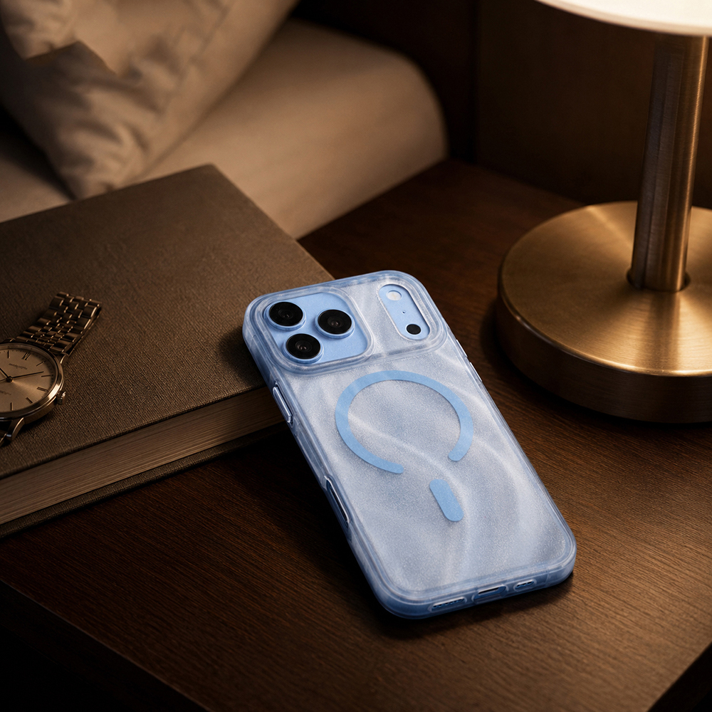 Apple iPhone 18 Pro Max Kılıf M-safe Şarj Özellikli Mutural Glow Desert Serisi Kapak - 8