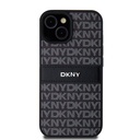 Apple iPhone 15 Uyumlu Kılıf DKNY Orjinal Lisanslı 3D Yazılı Repeat Texture Pattern Kapak - 1