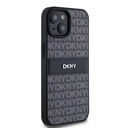 Apple iPhone 15 Uyumlu Kılıf DKNY Orjinal Lisanslı 3D Yazılı Repeat Texture Pattern Kapak - 2