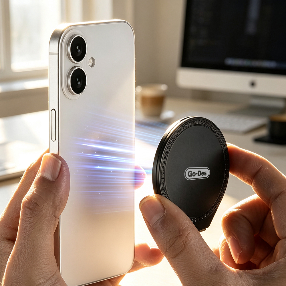 Go Des GD-G066 Makyaj Aynalı Magnetik Telefon Standı - 6