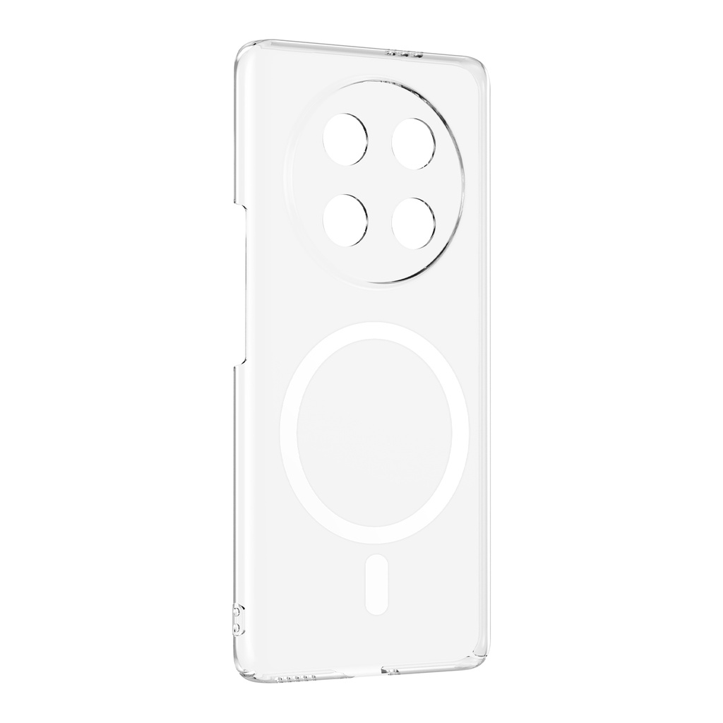 Honor Magic 7 Lite Uyumlu Kamera Korumalı M-Safe Şarj Özellikli Şeffaf Zore London Sert PC Kapak - 1
