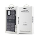 Apple iPhone 15 Uyumlu Kılıf DKNY Orjinal Lisanslı 3D Yazılı Repeat Texture Pattern Kapak - 7