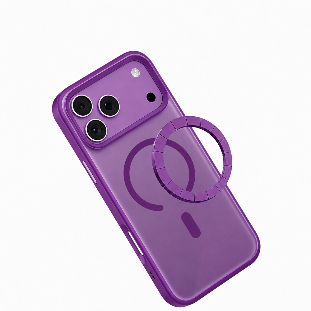 Apple iPhone 18 Pro Max Kılıf M-safe Şarj Özellikli Airbag Tasarımlı Mutural Mist Serisi Kapak - 2