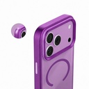 Apple iPhone 18 Pro Max Kılıf M-safe Şarj Özellikli Airbag Tasarımlı Mutural Mist Serisi Kapak - 3