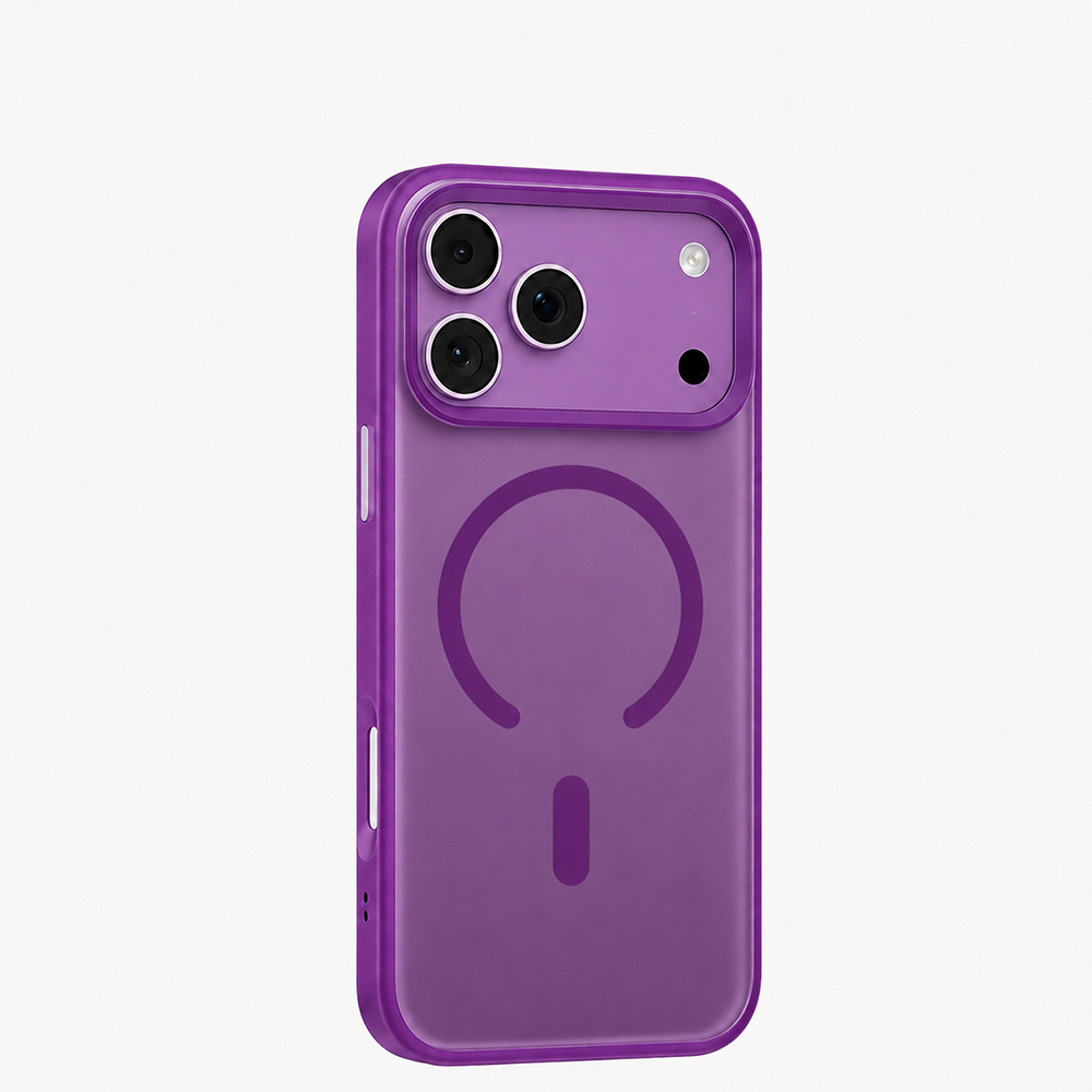 Apple iPhone 18 Pro Max Kılıf M-safe Şarj Özellikli Airbag Tasarımlı Mutural Mist Serisi Kapak - 4