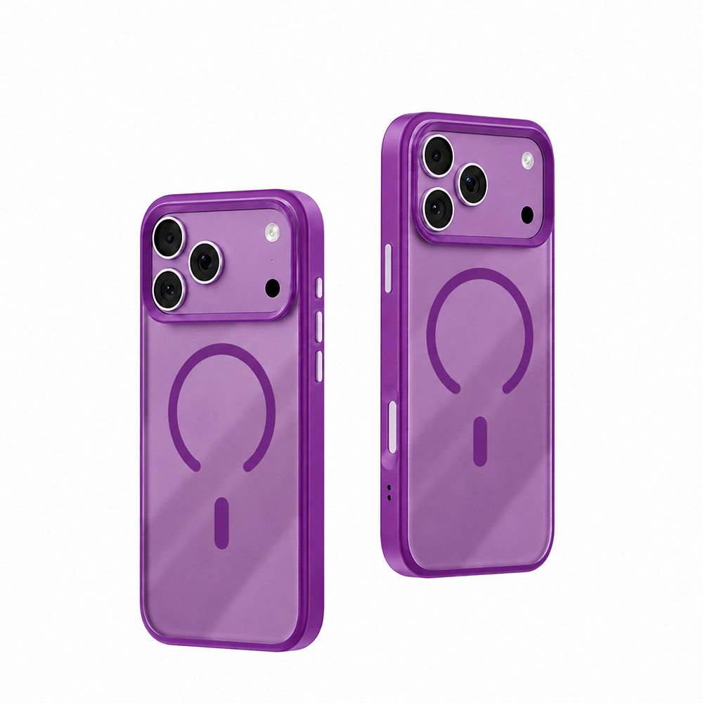 Apple iPhone 18 Pro Max Kılıf M-safe Şarj Özellikli Airbag Tasarımlı Mutural Mist Serisi Kapak - 5