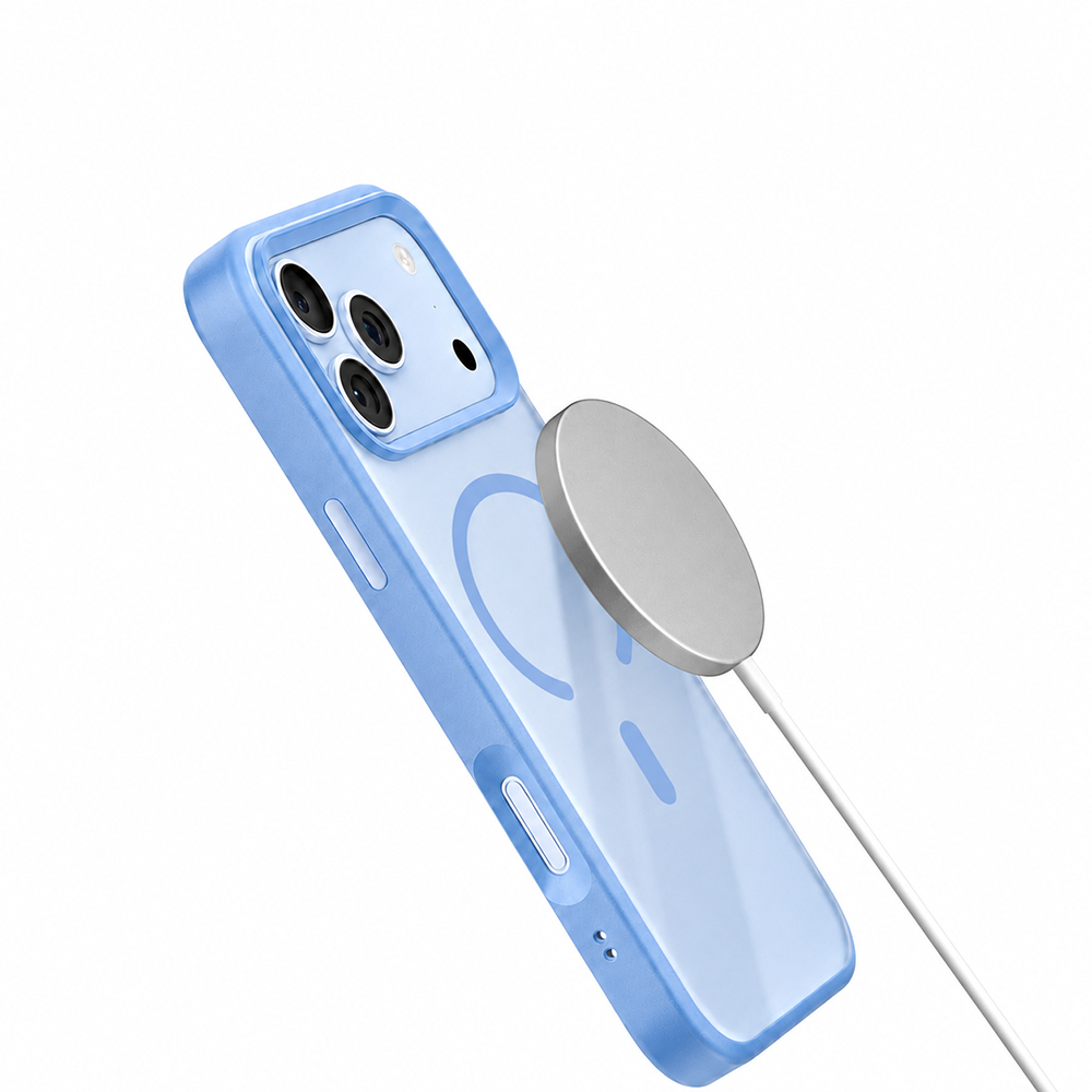 Apple iPhone 18 Pro Max Kılıf M-safe Şarj Özellikli Airbag Tasarımlı Mutural Mist Serisi Kapak - 1