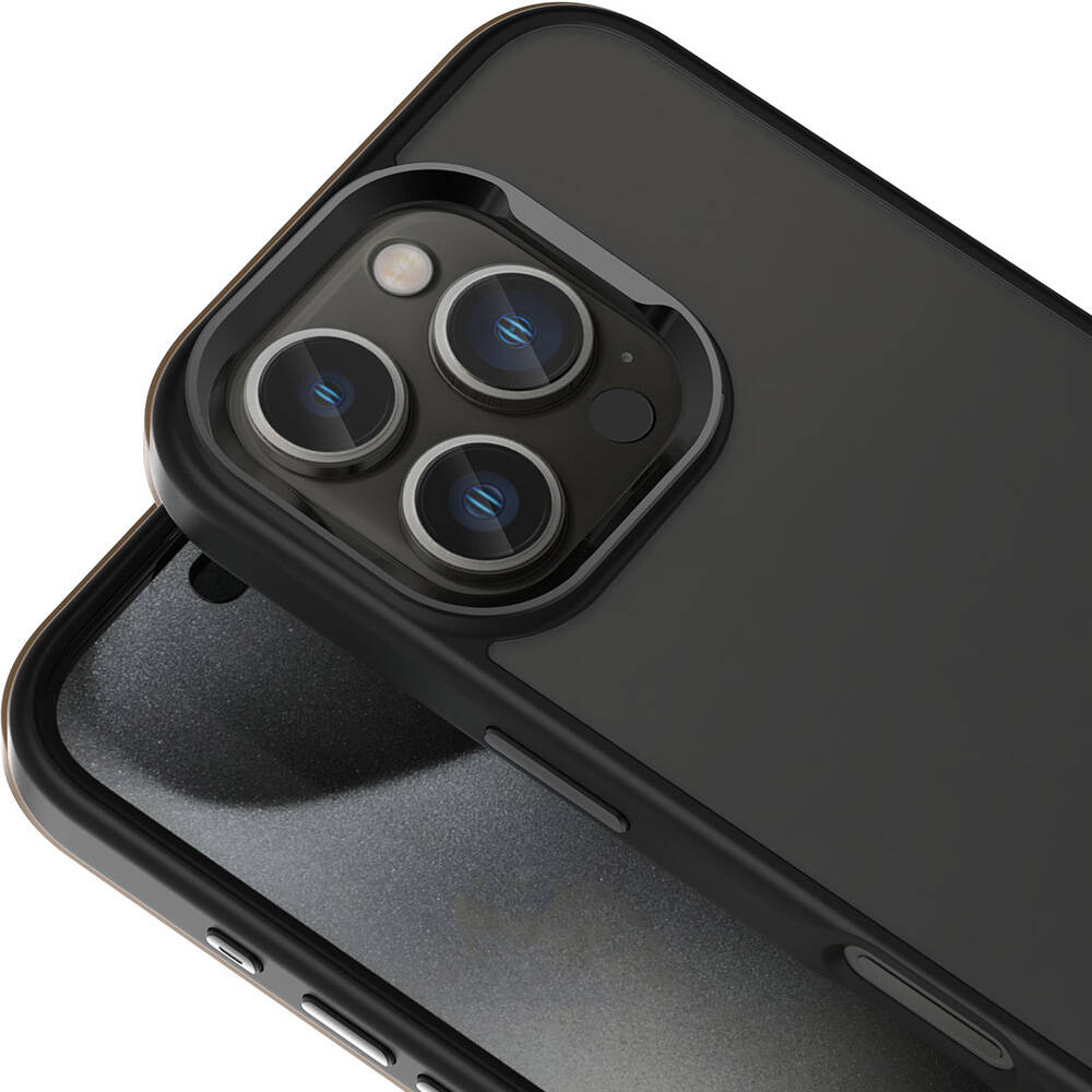 Apple iPhone 16 Pro Max Kılıf Magsafe Şarj Özellikli Parlak Kamera Çerçeveli Zore Kost Kapak - 3