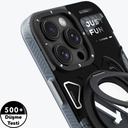 Apple iPhone 16 Pro Max Kılıf Magsafe Şarj Özellikli YoungKit 360° Standlı Starship Serisi Kapak - 8