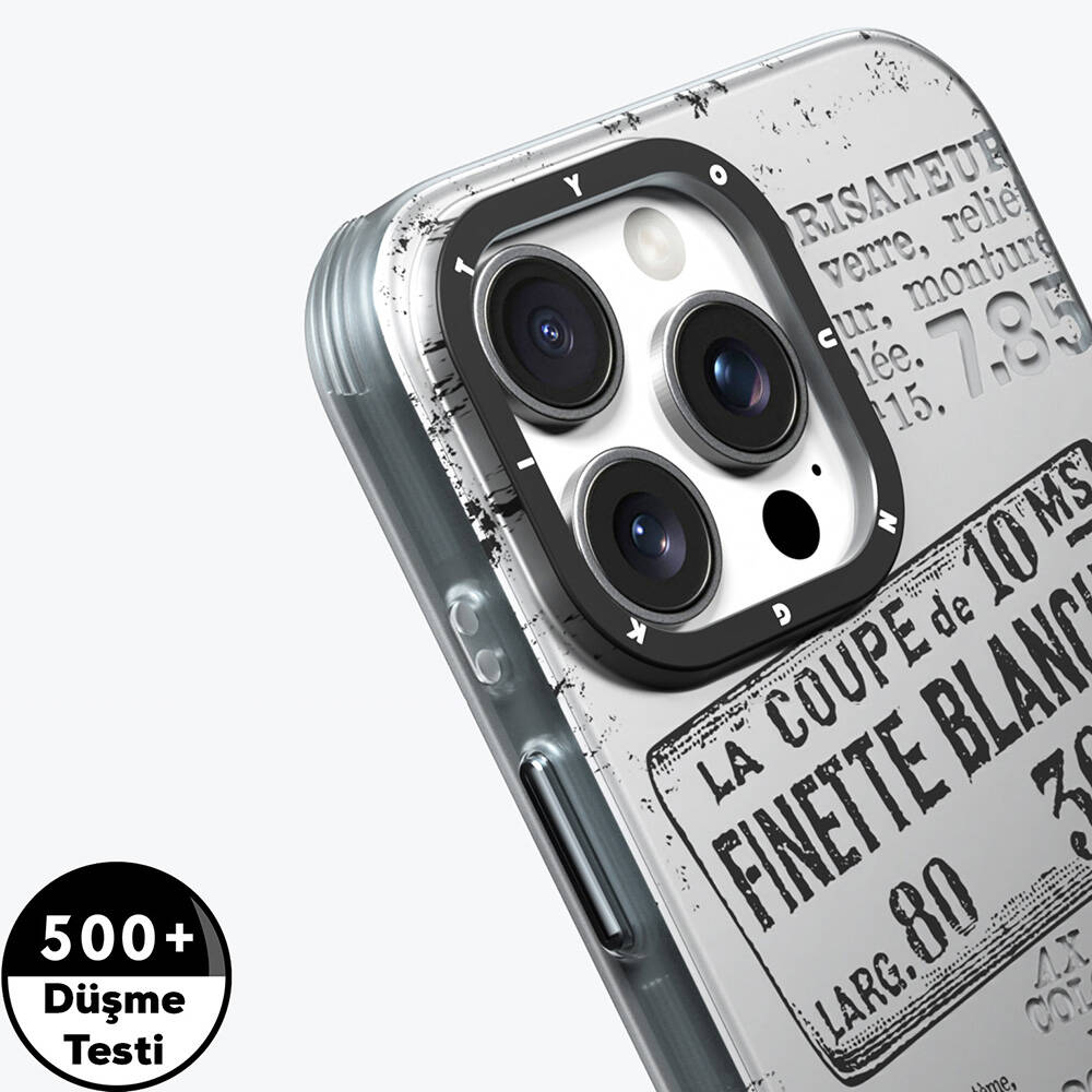 Apple iPhone 16 Pro Max Kılıf Magsafe Şarj Özellikli YoungKit Literary Serisi Retro Magz Kapak - 1