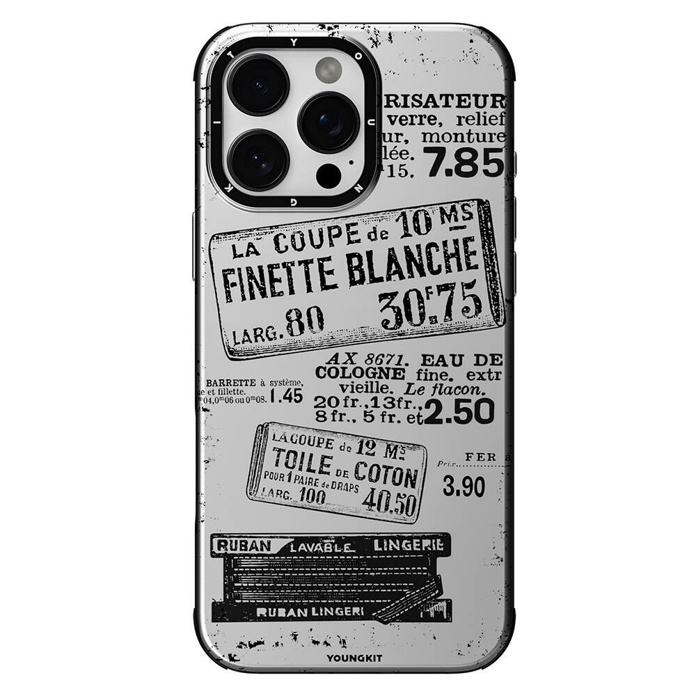 Apple iPhone 16 Pro Max Kılıf Magsafe Şarj Özellikli YoungKit Literary Serisi Retro Magz Kapak - 4