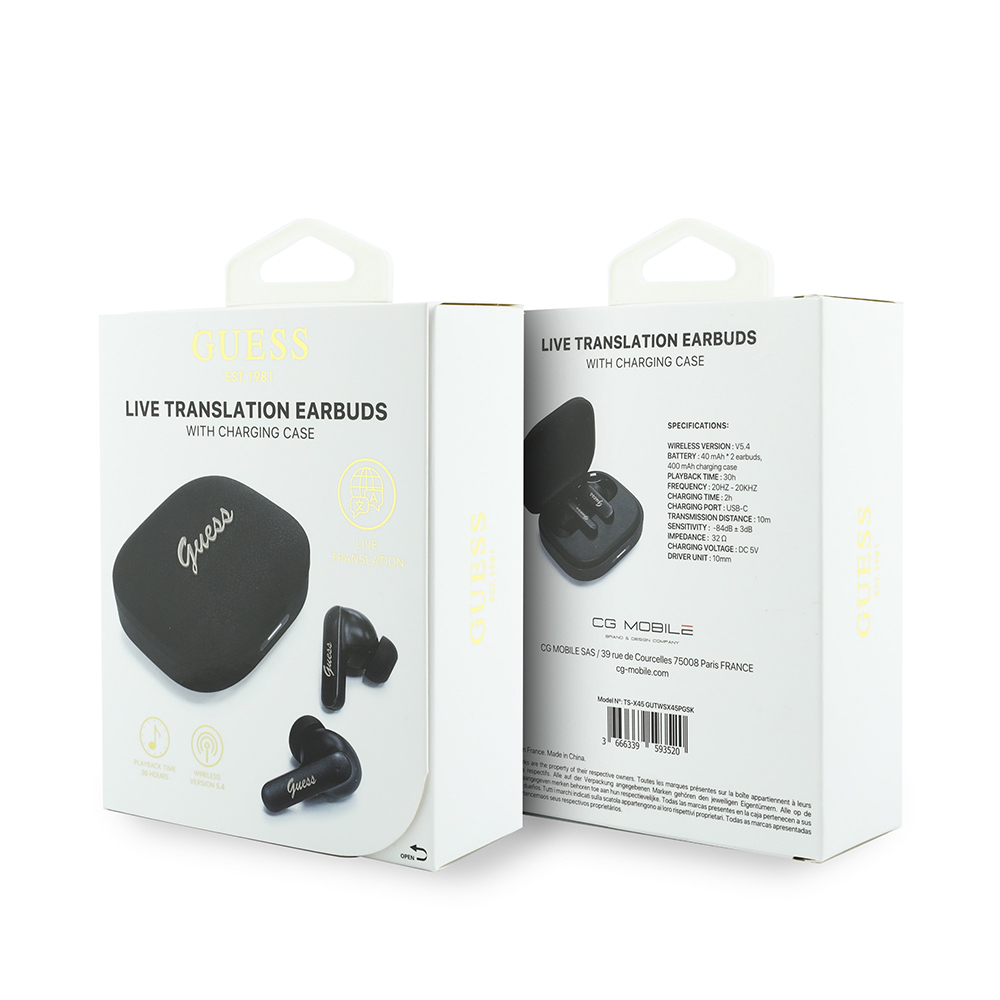 Guess Orjinal Lisanslı Script Metal Yazı Logolu TWS Kulak İçi Bluetooth Kulaklık - 6