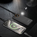 Lenyes P851L Dijital LED Göstergeli Type-C ve Lightning Kablolu Powerbank 22.5W 10000mAh - 1
