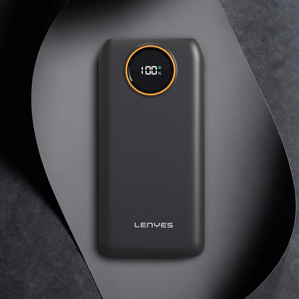 Lenyes P851L Dijital LED Göstergeli Type-C ve Lightning Kablolu Powerbank 22.5W 10000mAh - 4