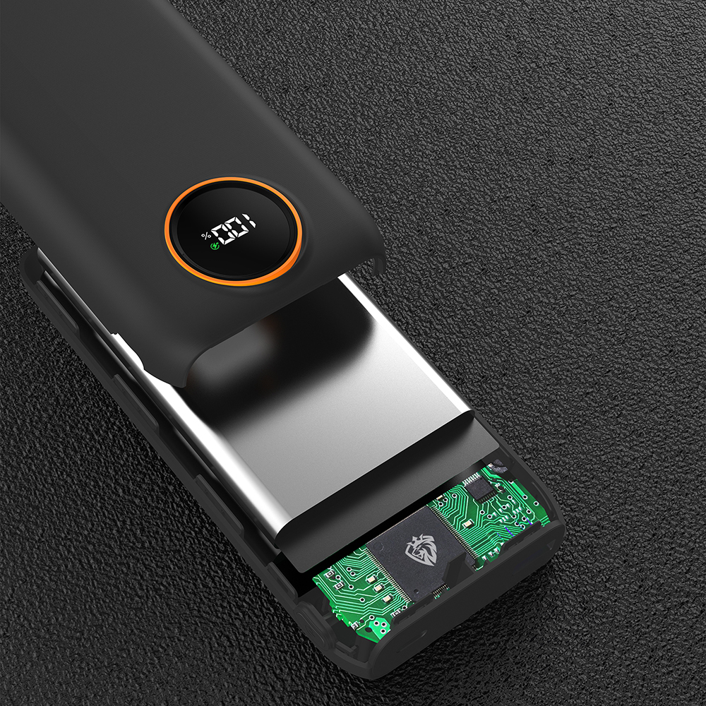 Lenyes P851L Dijital LED Göstergeli Type-C ve Lightning Kablolu Powerbank 22.5W 10000mAh - 5