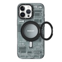 Apple iPhone 16 Pro Kılıf Magsafe Şarj Özellikli YoungKit 360° Standlı Technology Serisi Kapak - 3