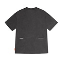 Skinarma Sonar Kısa Kollu Oversize Unisex Bisiklet Yaka Gri Tişört - 1