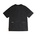 Skinarma Sonar Kısa Kollu Oversize Unisex Bisiklet Yaka Siyah Tişört - 1